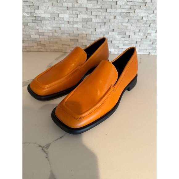 Vagabond Brittie Loafer Orange Leather Size 36 US 6 NEW - Picture 2 of 6